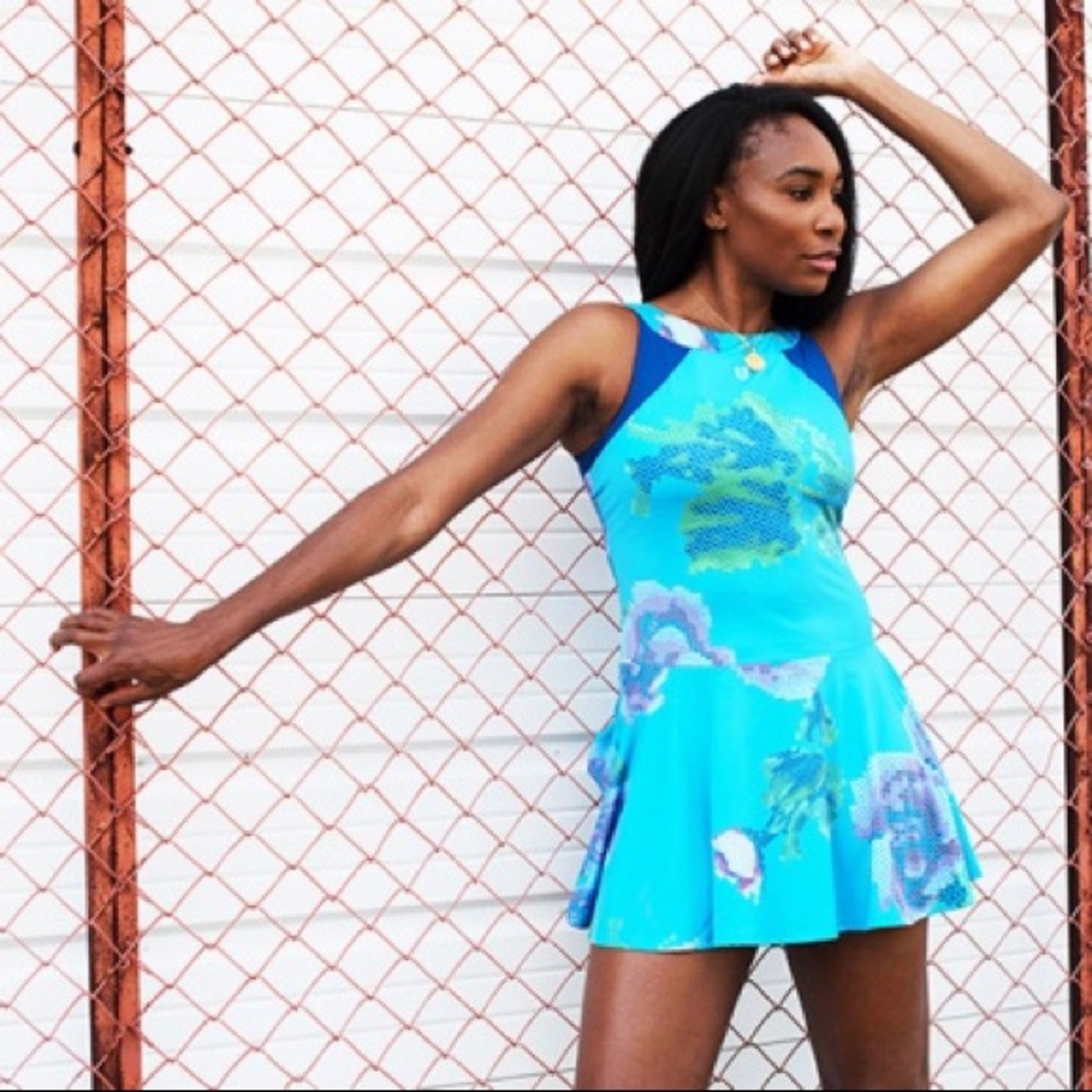 COPY - EleVen by Venus Williams needleprint dress large